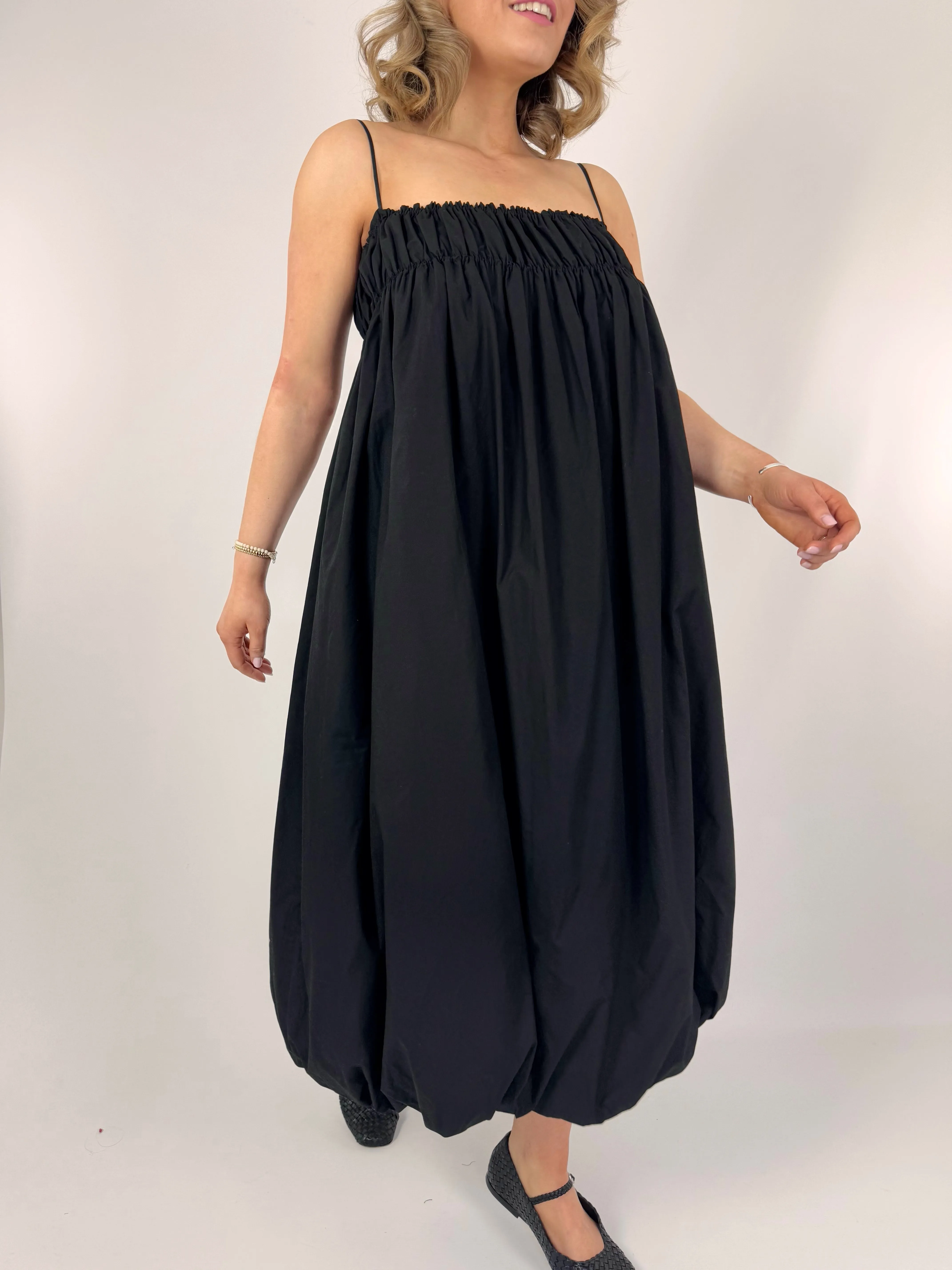 Emin & Paul Puff Dress Black