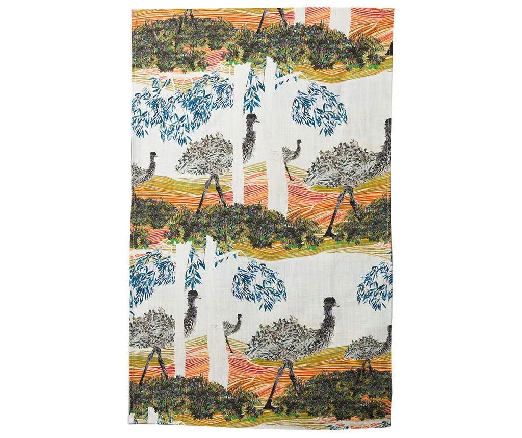 Emus Tea towel