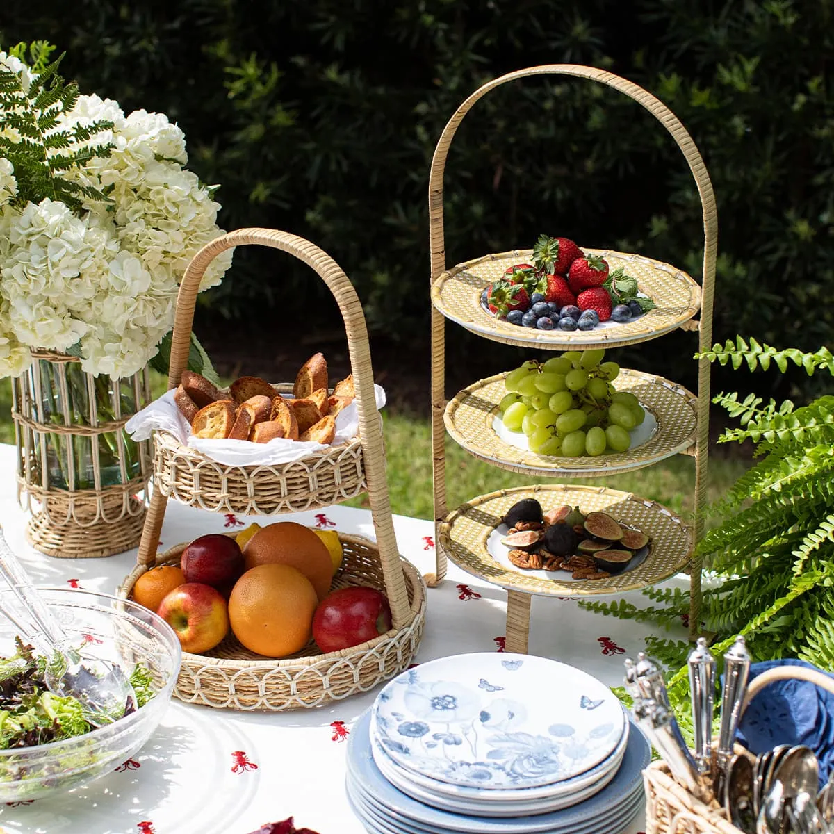 Field of Flowers Dessert/Salad Plate - Chambray
