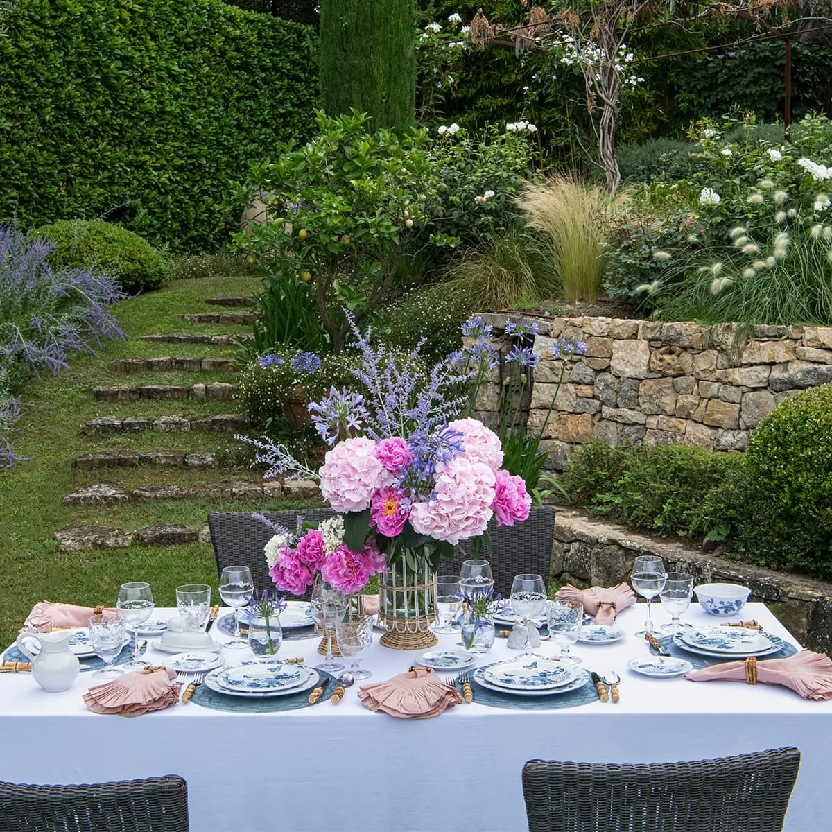 Field of Flowers Dessert/Salad Plate - Chambray