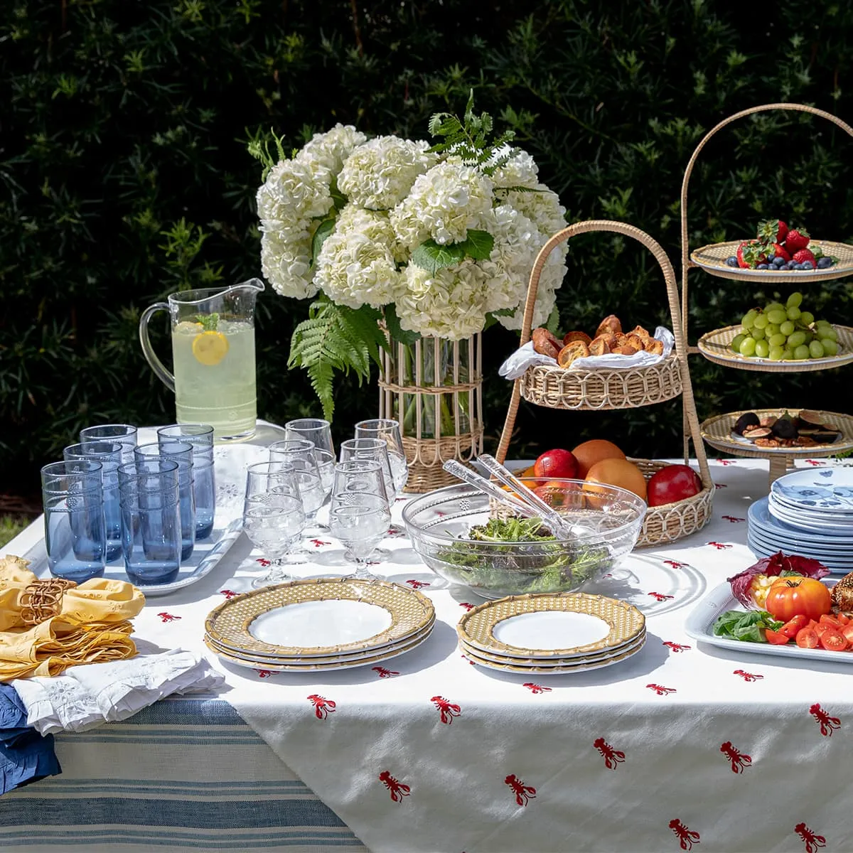 Field of Flowers Dessert/Salad Plate - Chambray
