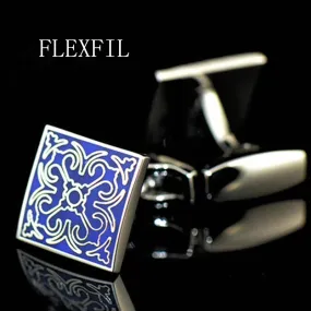 FLEXFIL   High Fashion Men's Zinc Alloy Cuff Links for Dress Wear