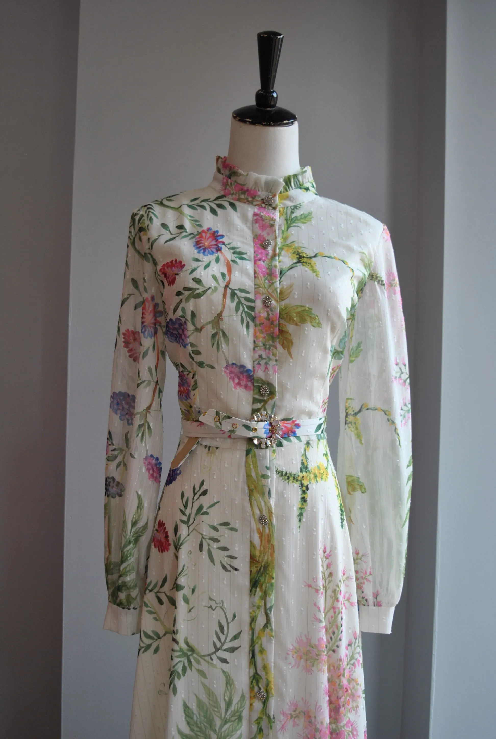 FLOWER MULTICOLOR MAXI DRESS