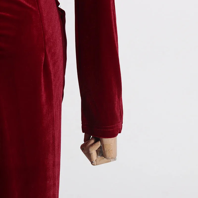 French Square Collar Pleated Twisted Formal Dress