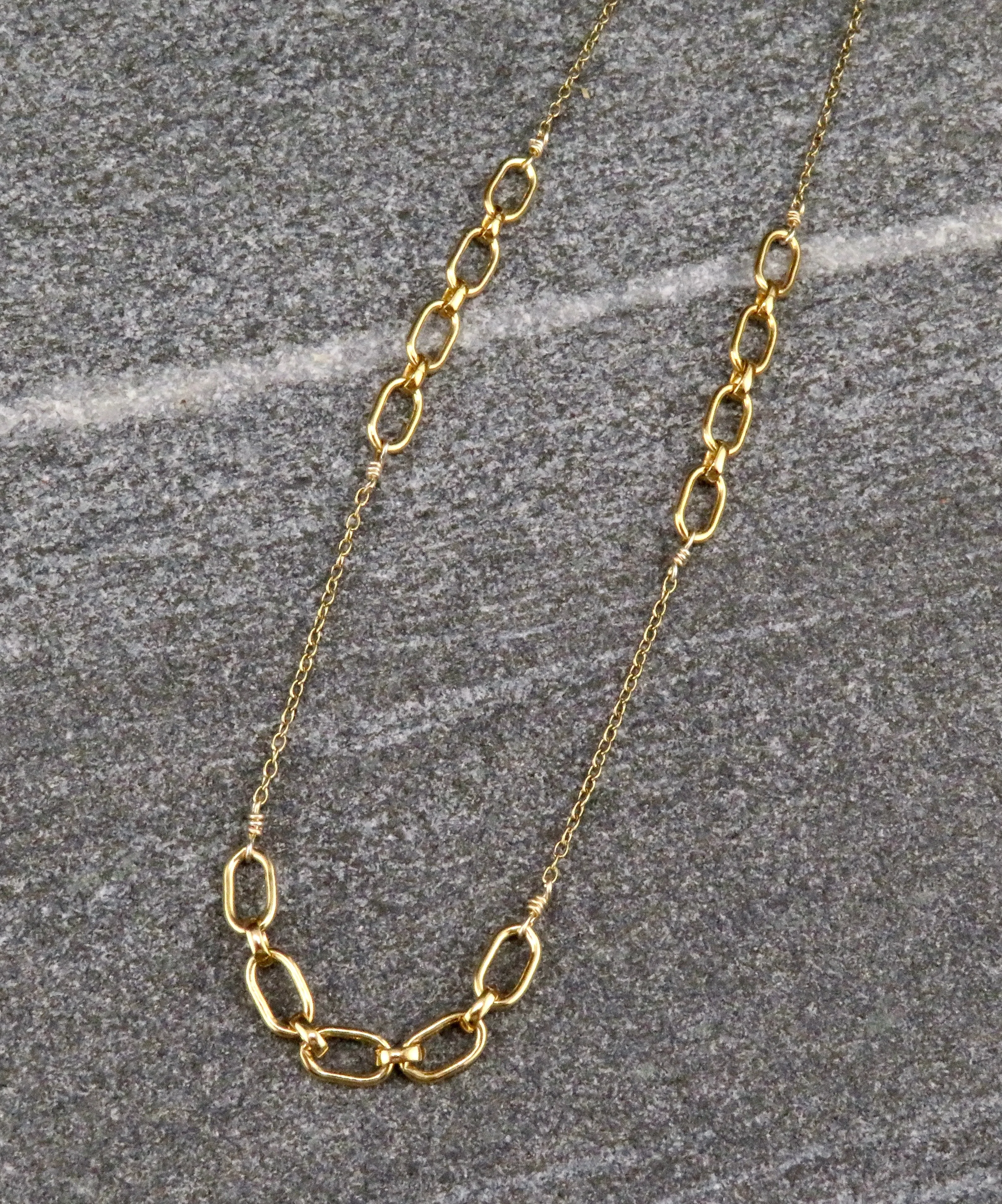 Gold Links Layering Necklace