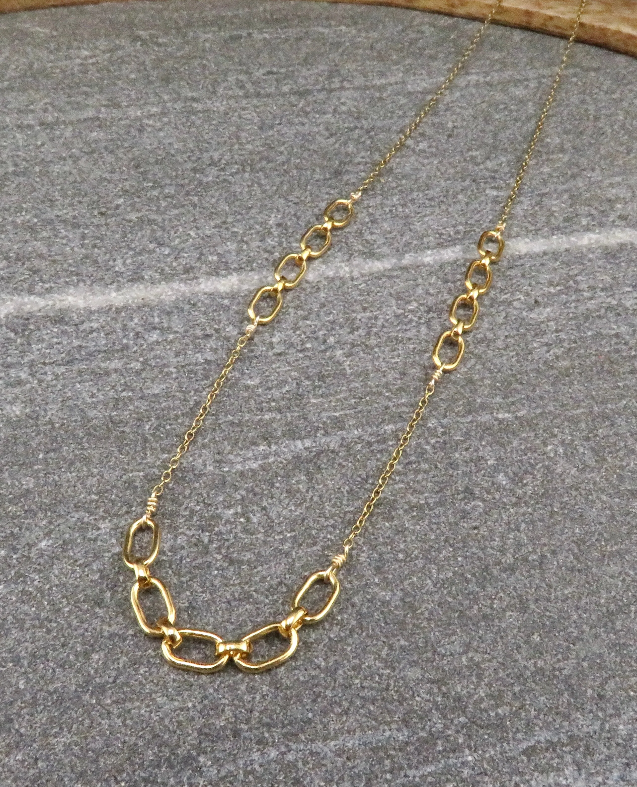 Gold Links Layering Necklace