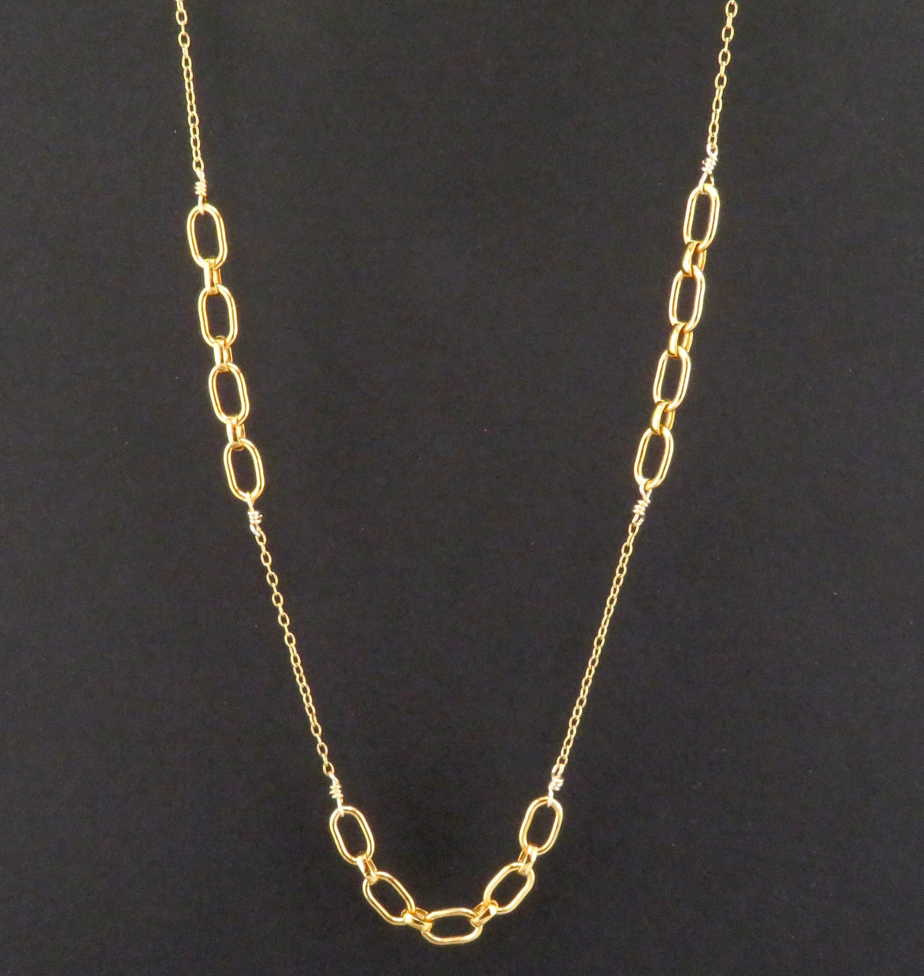 Gold Links Layering Necklace