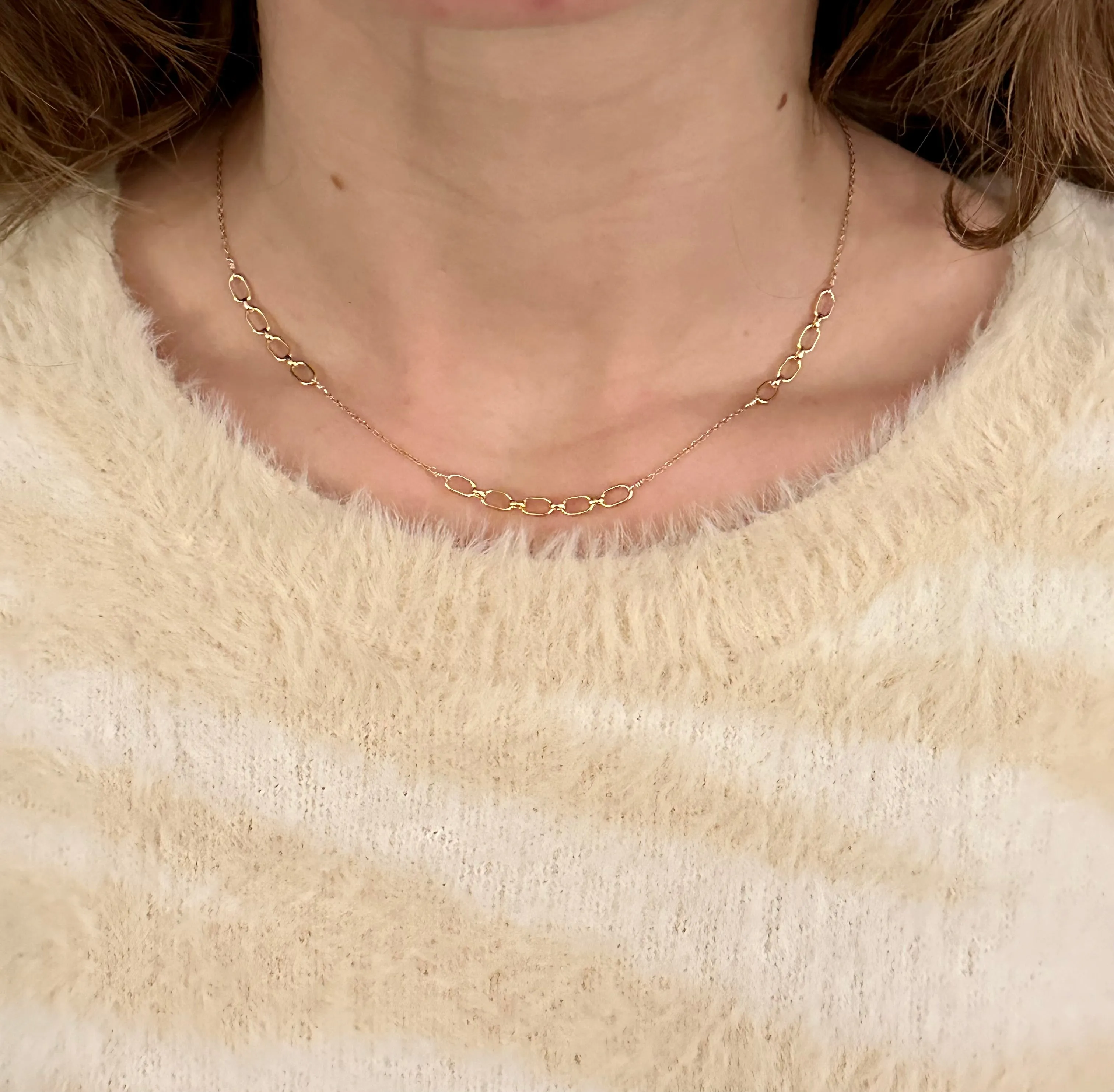 Gold Links Layering Necklace