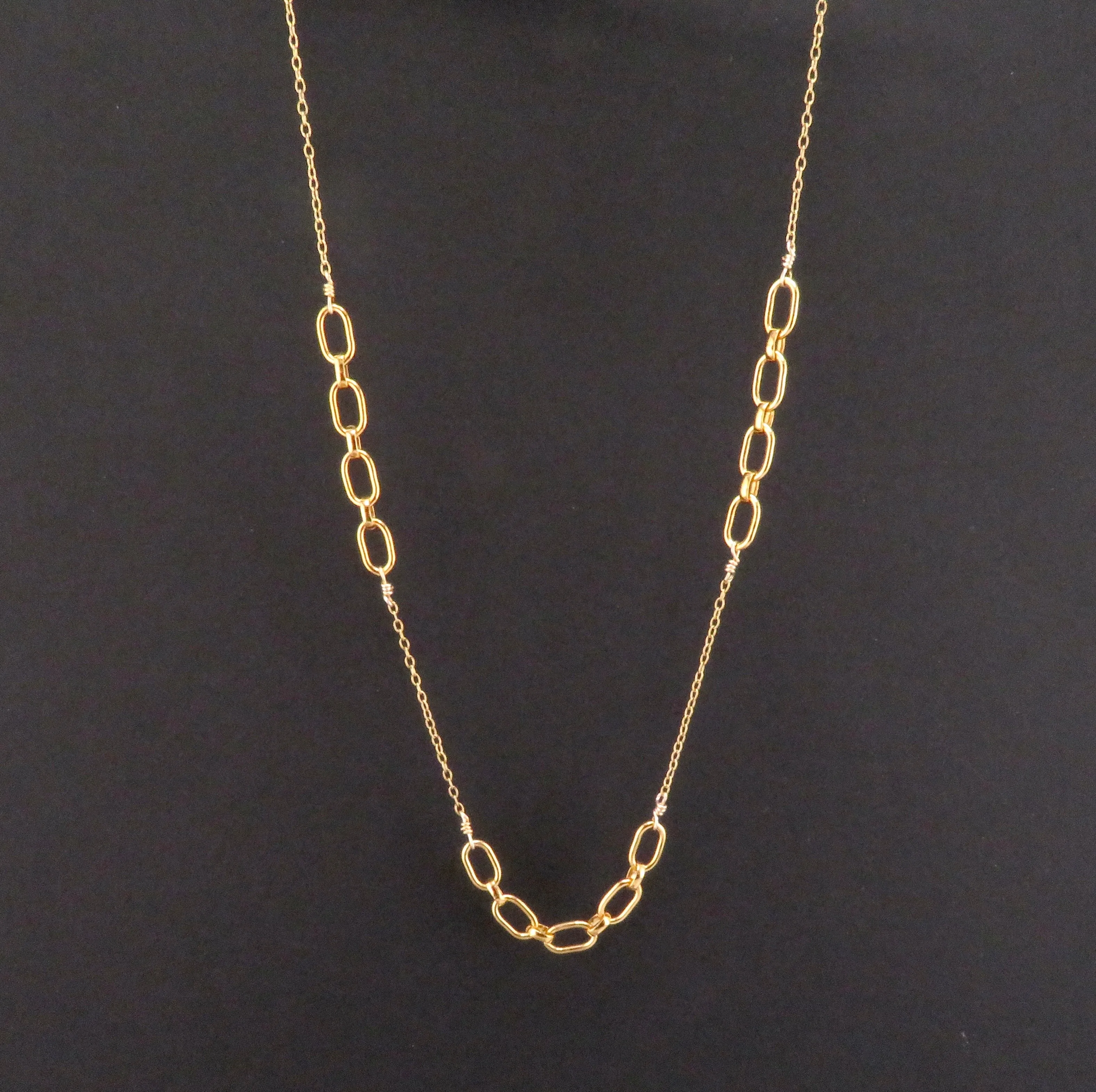 Gold Links Layering Necklace