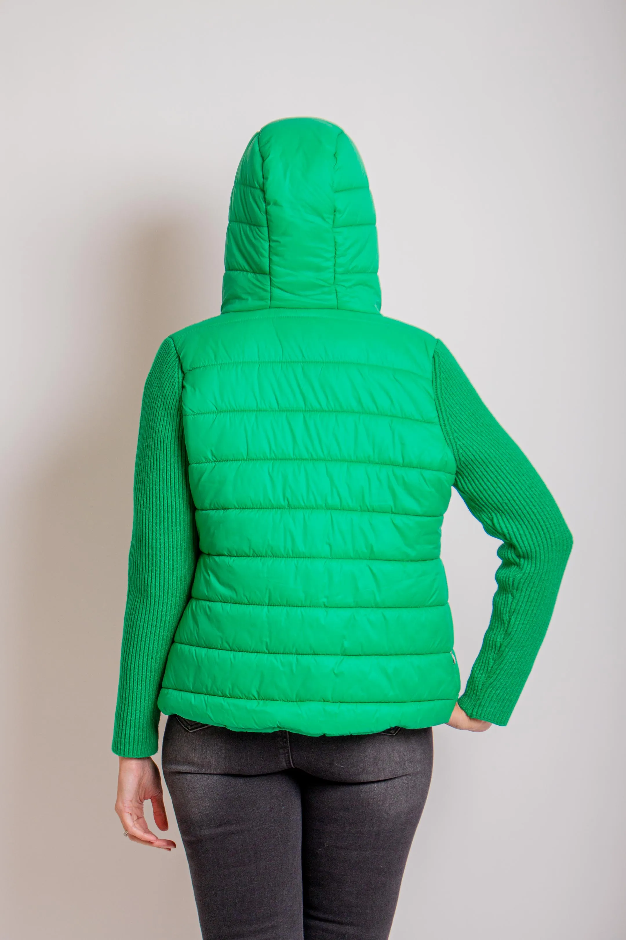 Green Puffer Jacket w/ Sleeves