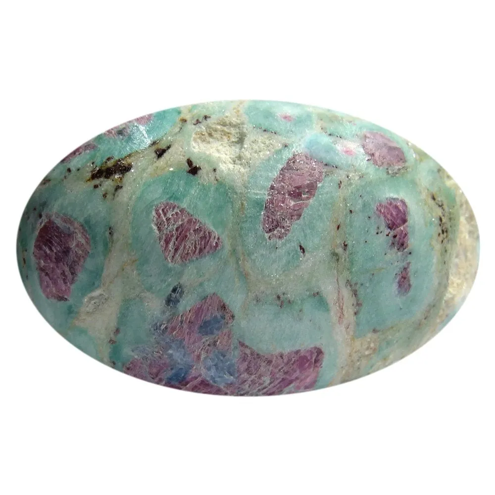 Handicrafts Showpieces Figurine Ruby Zoisite Stone Religious Idol Lingam 3 cm.