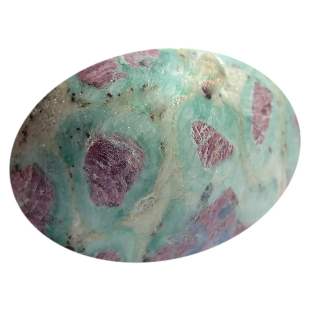 Handicrafts Showpieces Figurine Ruby Zoisite Stone Religious Idol Lingam 3 cm.