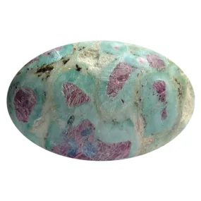 Handicrafts Showpieces Figurine Ruby Zoisite Stone Religious Idol Lingam 3 cm.