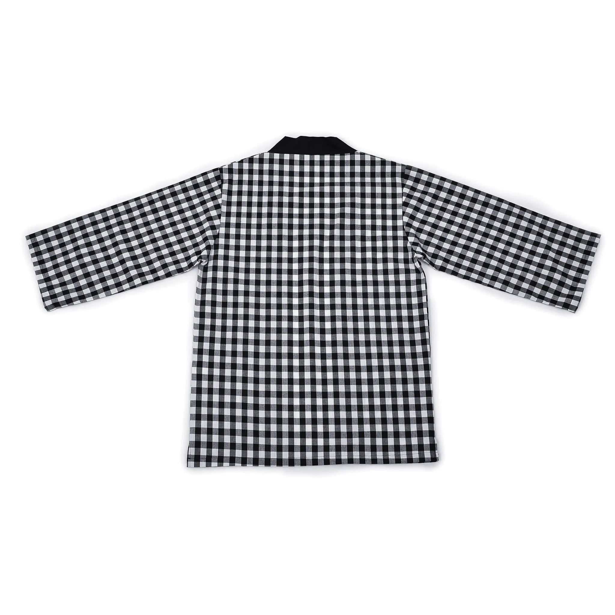 Haori Jacket (Checked) Long Sleeve - Kimono Style