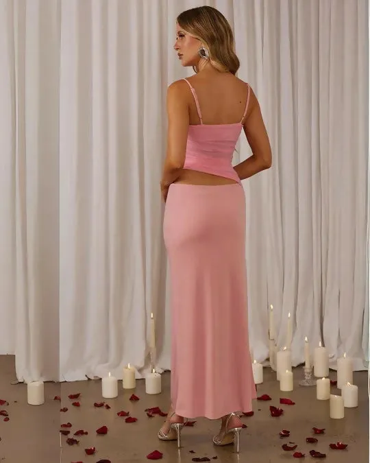 Hussh Pipa Maxi Dress Pink