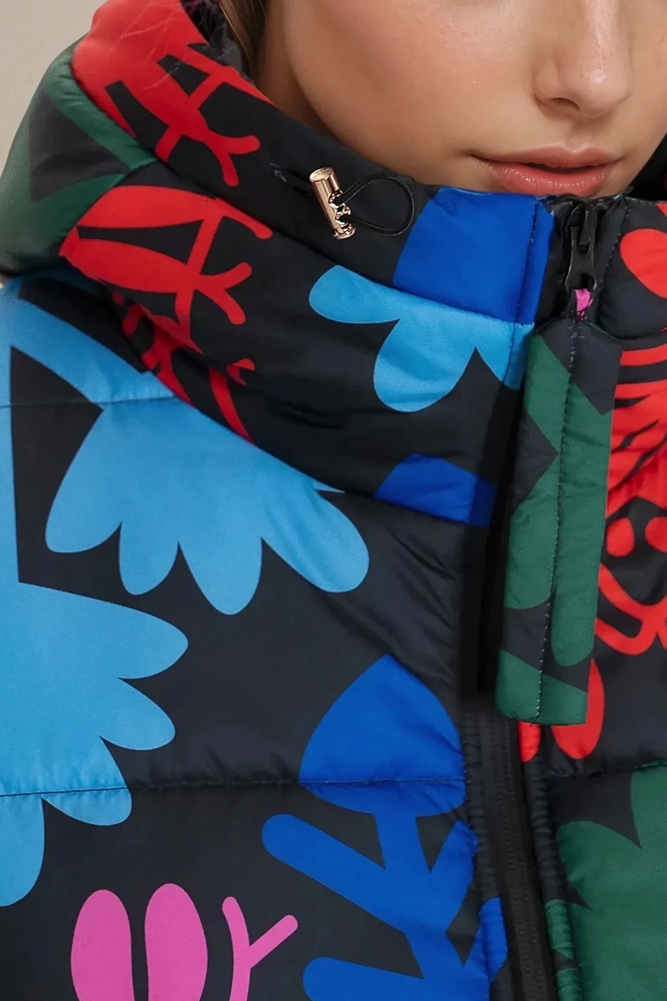 ILUS puffer coat 'Lobster'