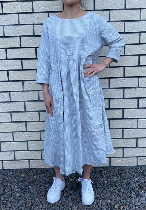 Italian Province Stephanie Check Dress