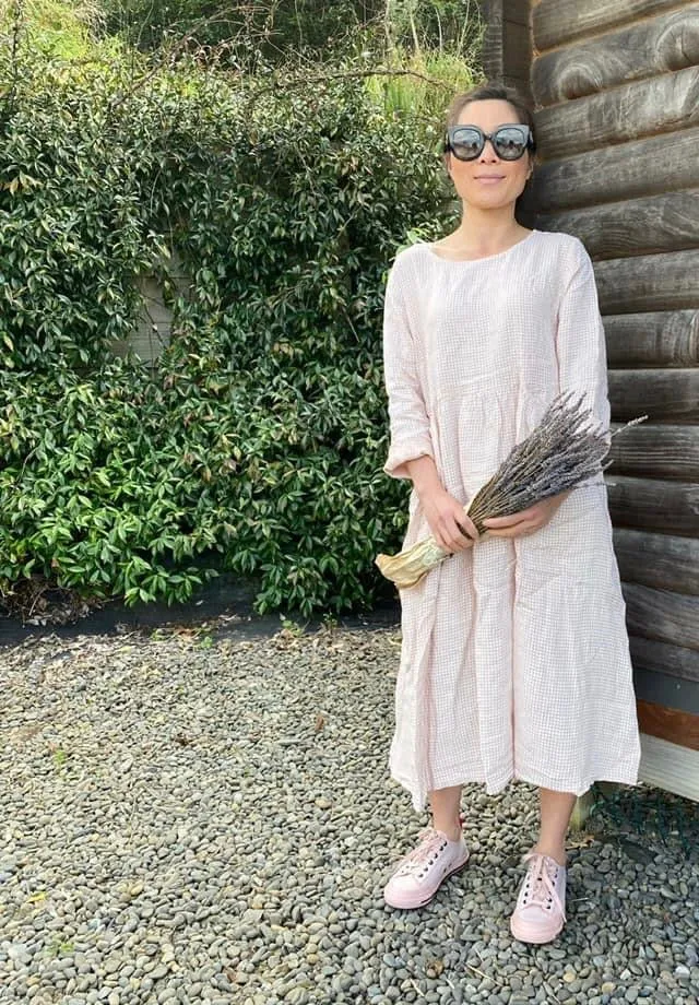 Italian Province Stephanie Check Dress