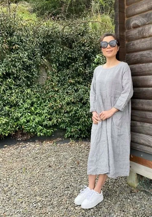 Italian Province Stephanie Check Dress