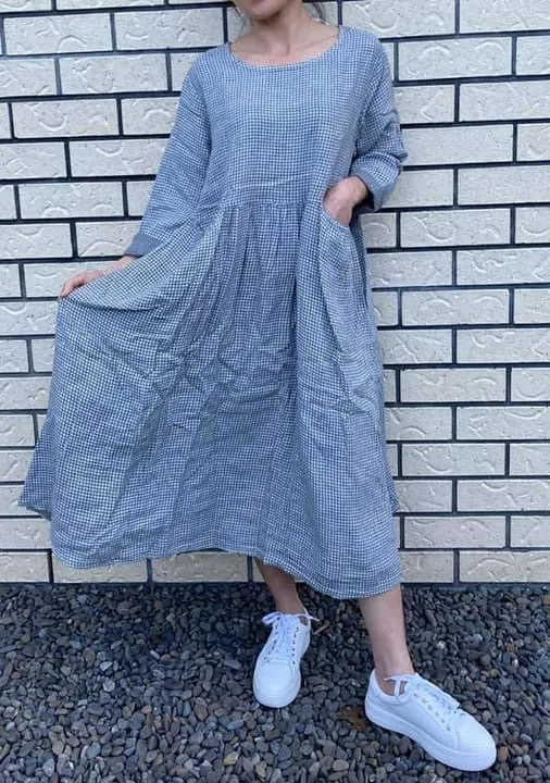 Italian Province Stephanie Check Dress