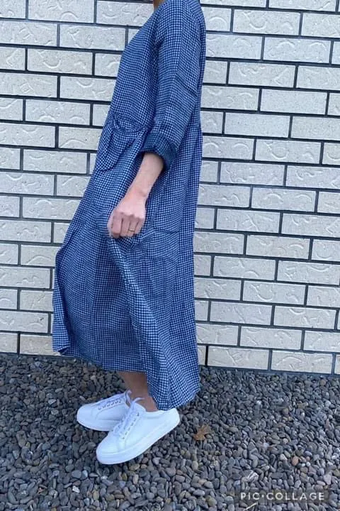 Italian Province Stephanie Check Dress