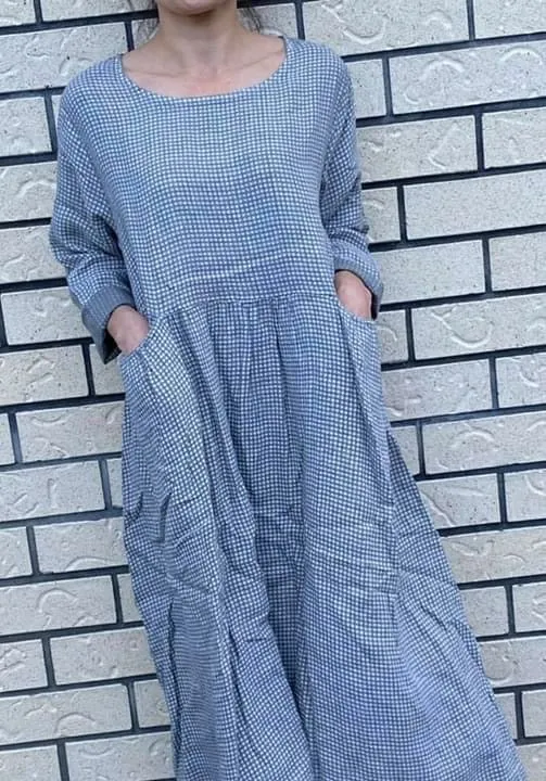 Italian Province Stephanie Check Dress