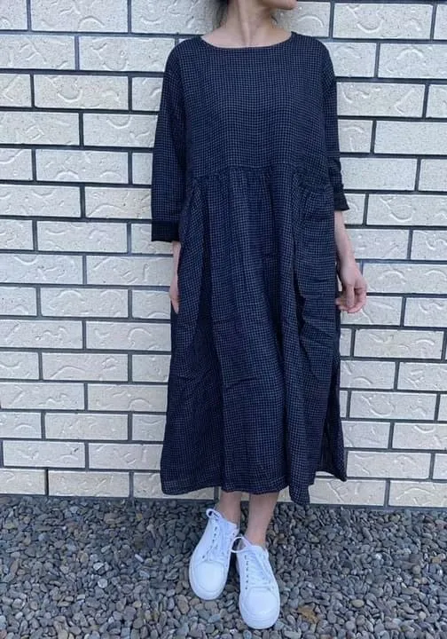Italian Province Stephanie Check Dress