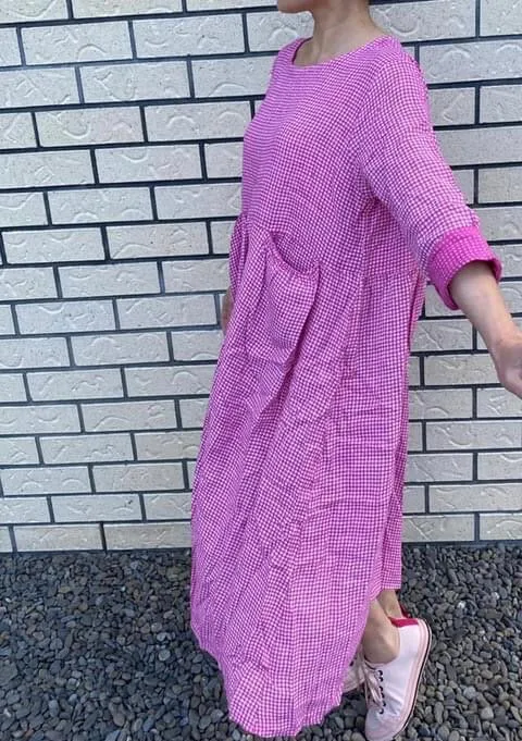 Italian Province Stephanie Check Dress