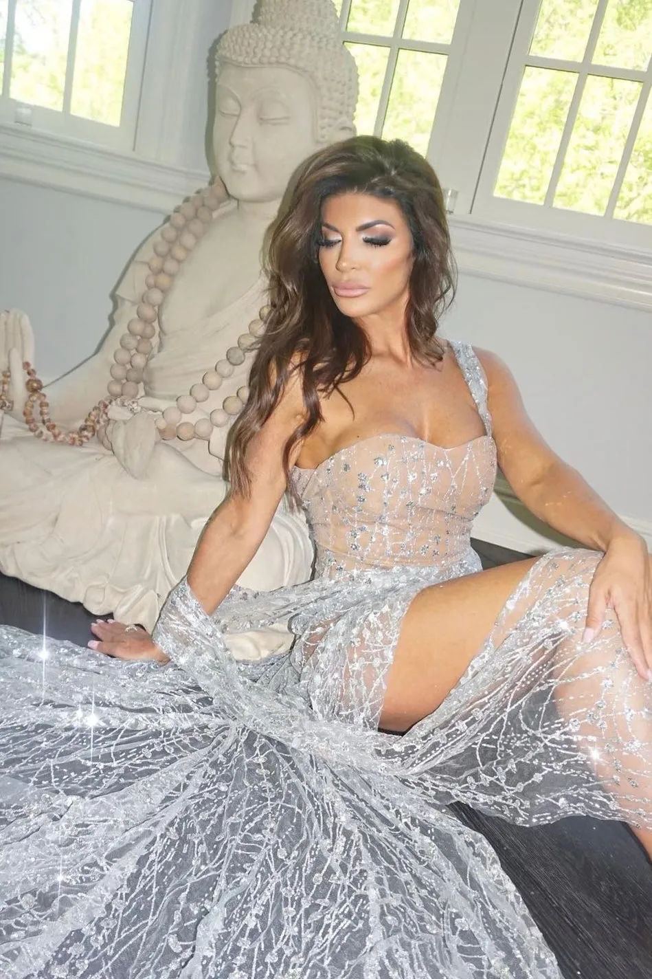 Jessica Bara Troye Stargazed Maxi Dress As Seen On Teresa Giudice