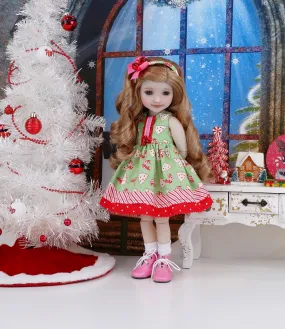 Jolly Reindeer - dress with boots for Ruby Red Fashion Friends doll