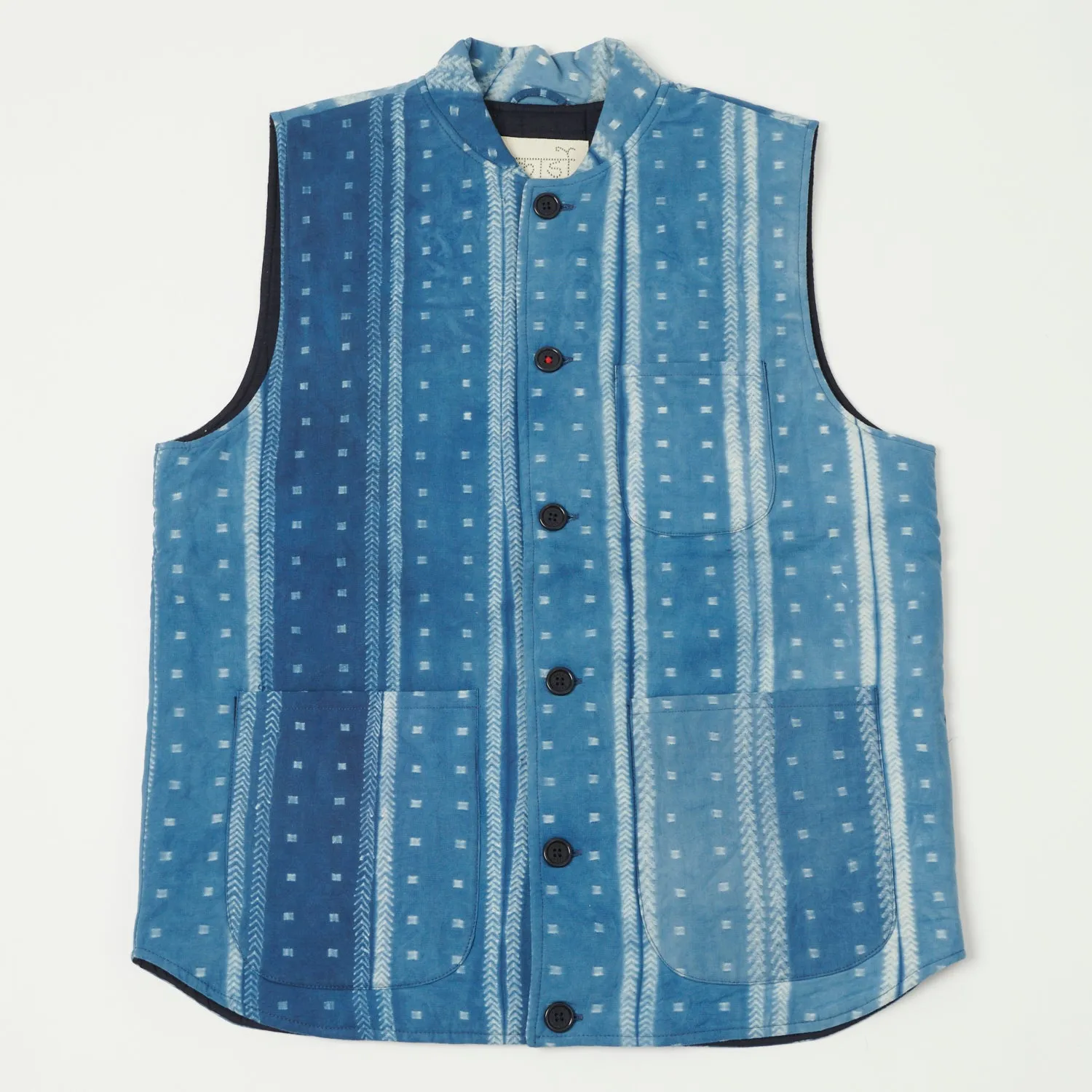 Kardo Leo Quilted Vest - Indigo