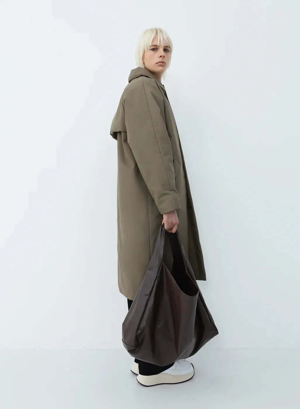 Kassl Editions Padded Trench Coat Taupe