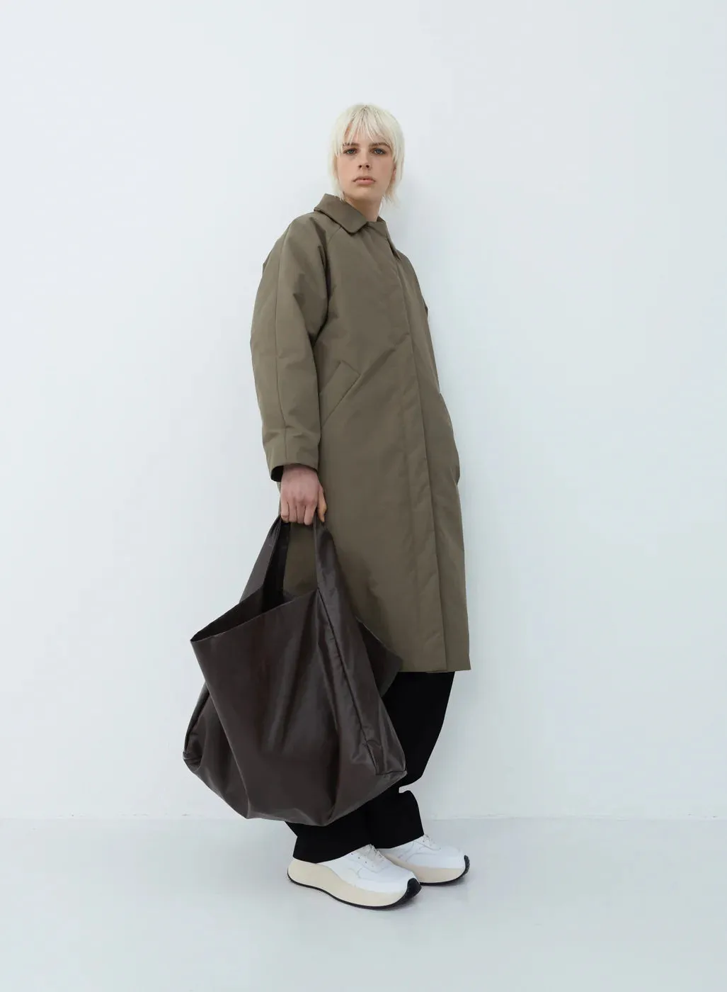 Kassl Editions Padded Trench Coat Taupe