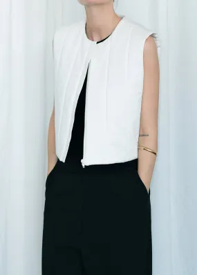 Laana Quilted Vest Ivory
