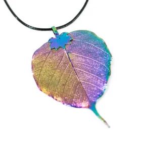 Lotus Leaf Necklace - Multi-Coloured