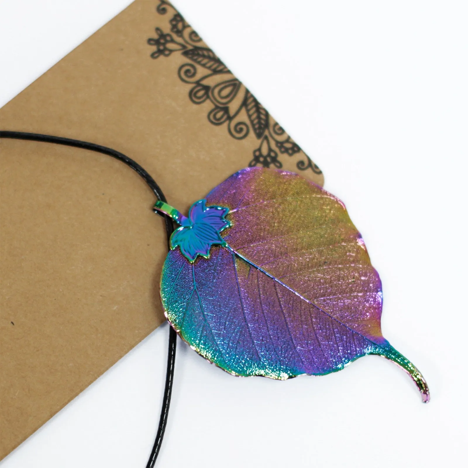 Lotus Leaf Necklace - Multi-Coloured