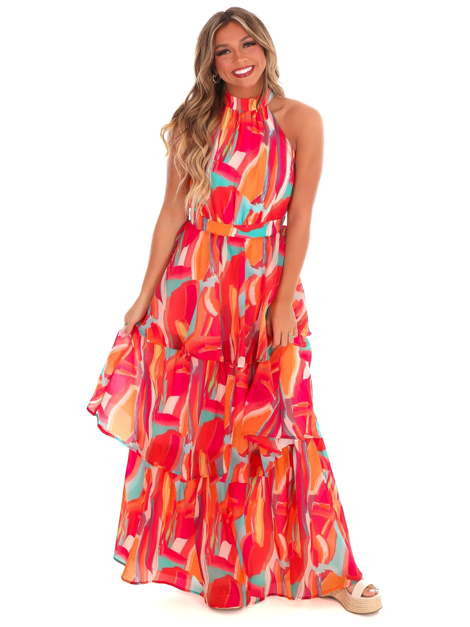 Love and Laughter Halter Maxi Dress