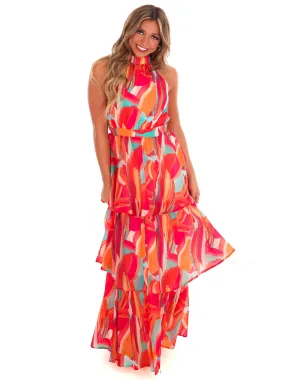 Love and Laughter Halter Maxi Dress