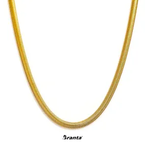 Luxury Gold Plated 3D Snake Chain Necklace For Men (21 Inch)