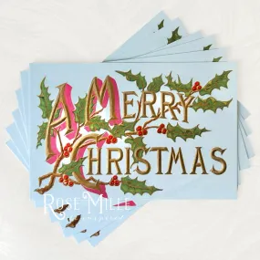Merry Christmas - Layering PostCards