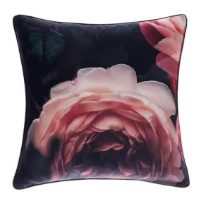 Mia European Pillowcase Black by Linen House