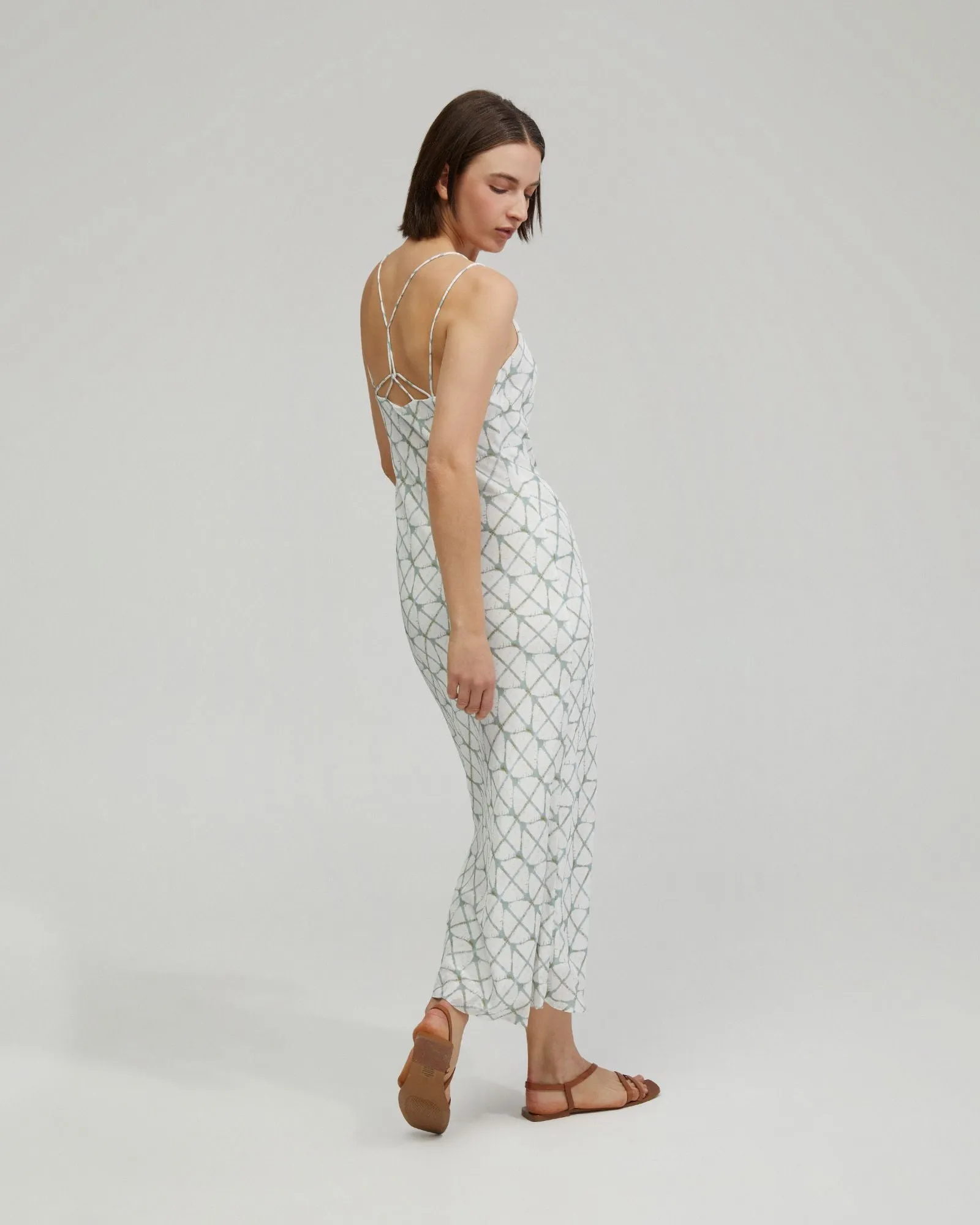 Monica Printed Slip Dress