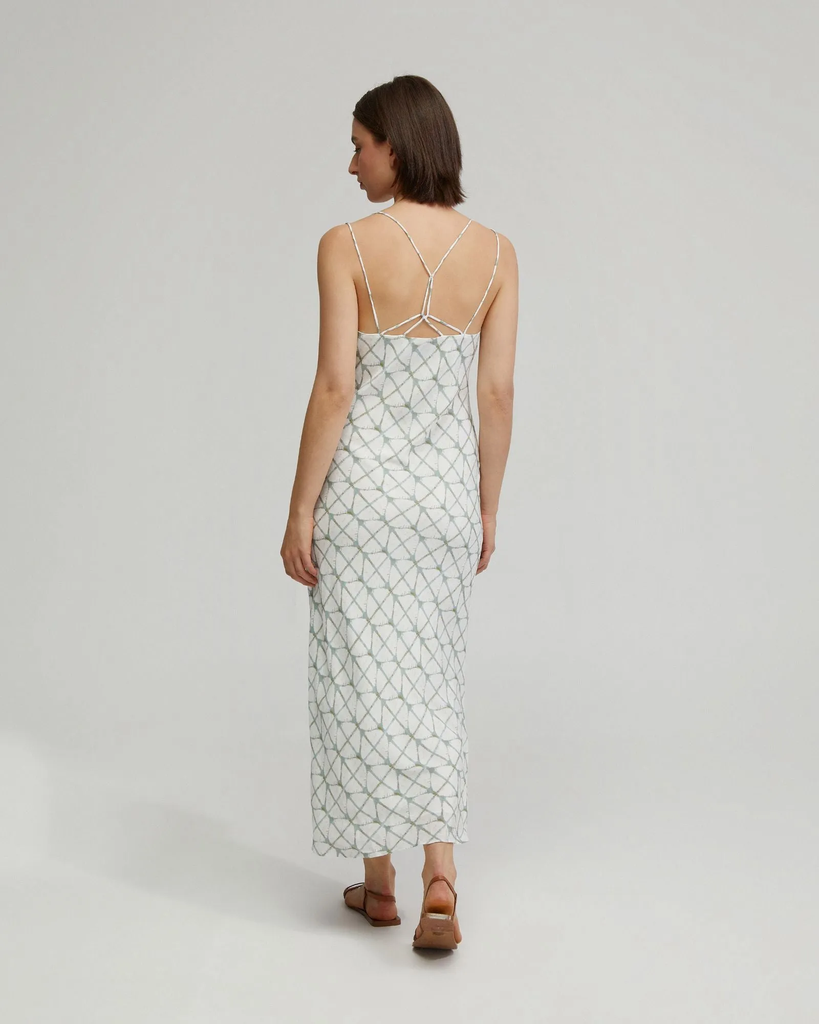 Monica Printed Slip Dress