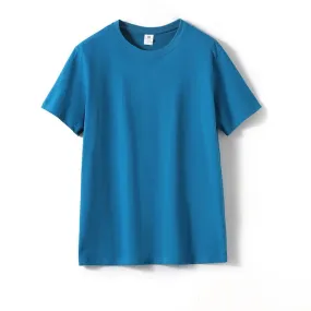 MRMT 2024 Brand New Men's T Shirt 180g Gsm Cotton For Male Solid Color Round Neck Men T-Shirt Short Sleeve Bottoming Man T Shirt