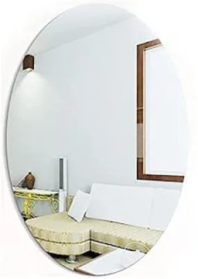 NAKODA FASHION Flexible Mirror Sheets Self-Adhesive Plastic Mirror Tiles Non-Glass Mirror Stickers for Home Decoration-30 * 45