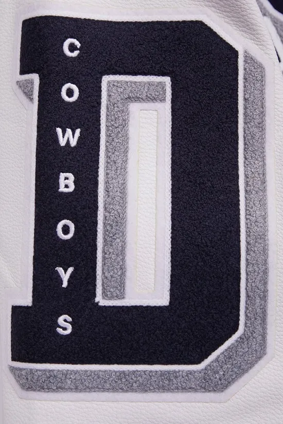 NFL DALLAS COWBOYS RIBBED WOOL VARSITY JACKET | NFL LEATHER JACKET