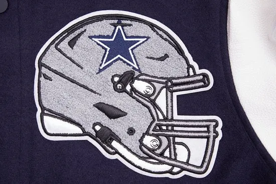 NFL DALLAS COWBOYS RIBBED WOOL VARSITY JACKET | NFL LEATHER JACKET