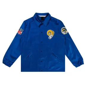 NFL LA Rams Royal Satin Windbreaker For Men and Women