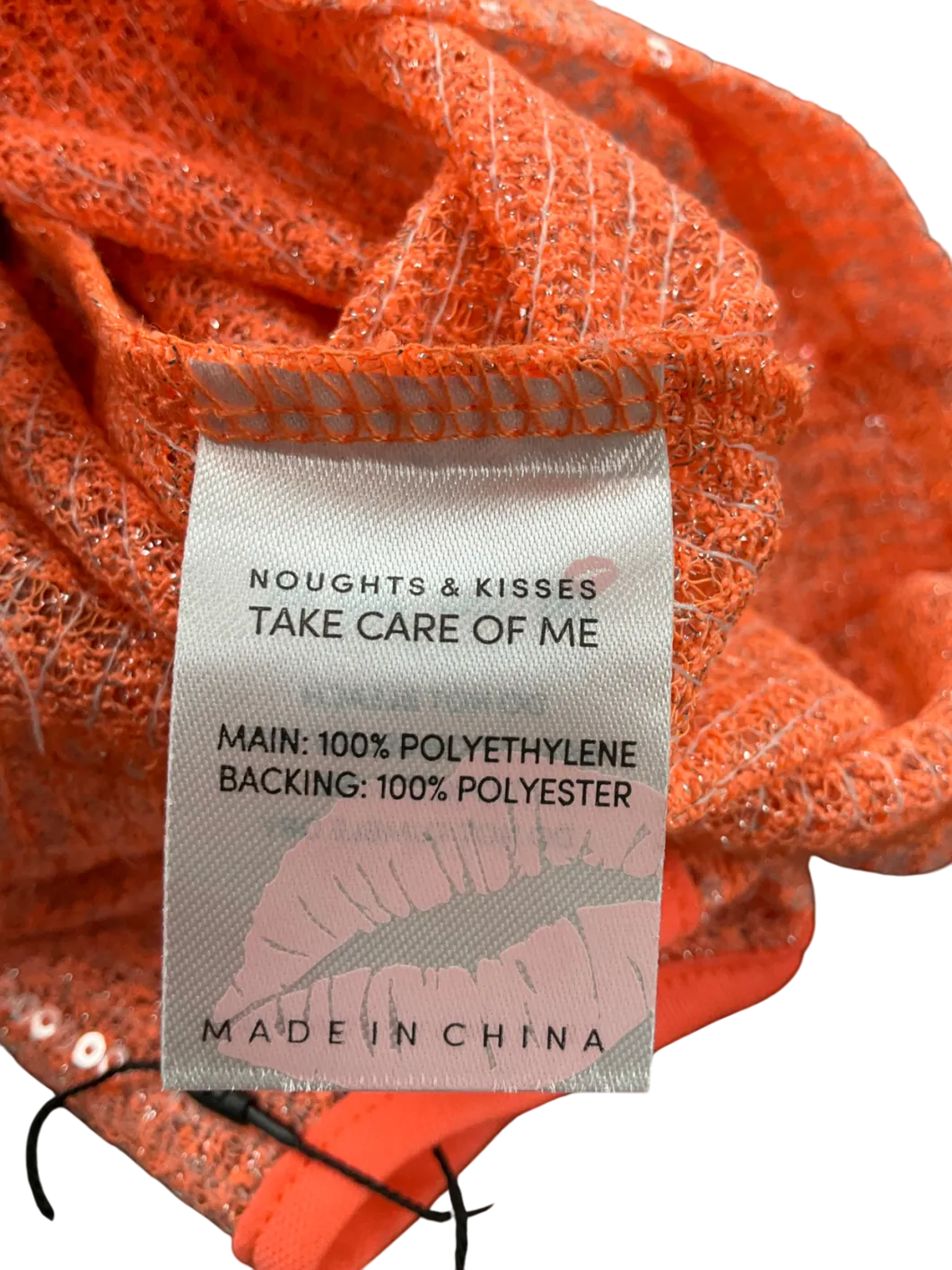 Noughts & Kisses Orange Cinzia Sheer Maxi Dress UK S