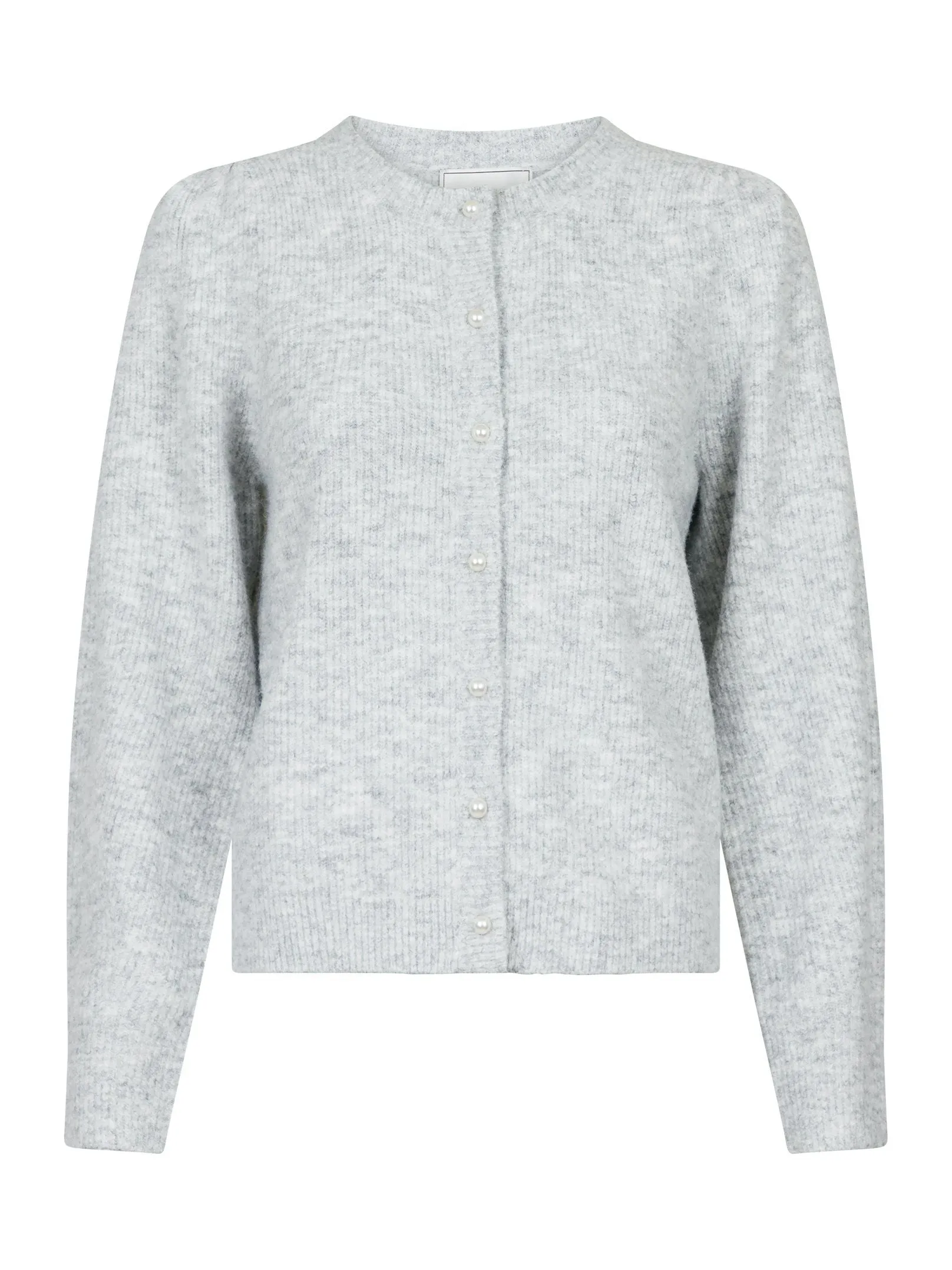 Nuna Knit Cardigan - Light Grey Melange